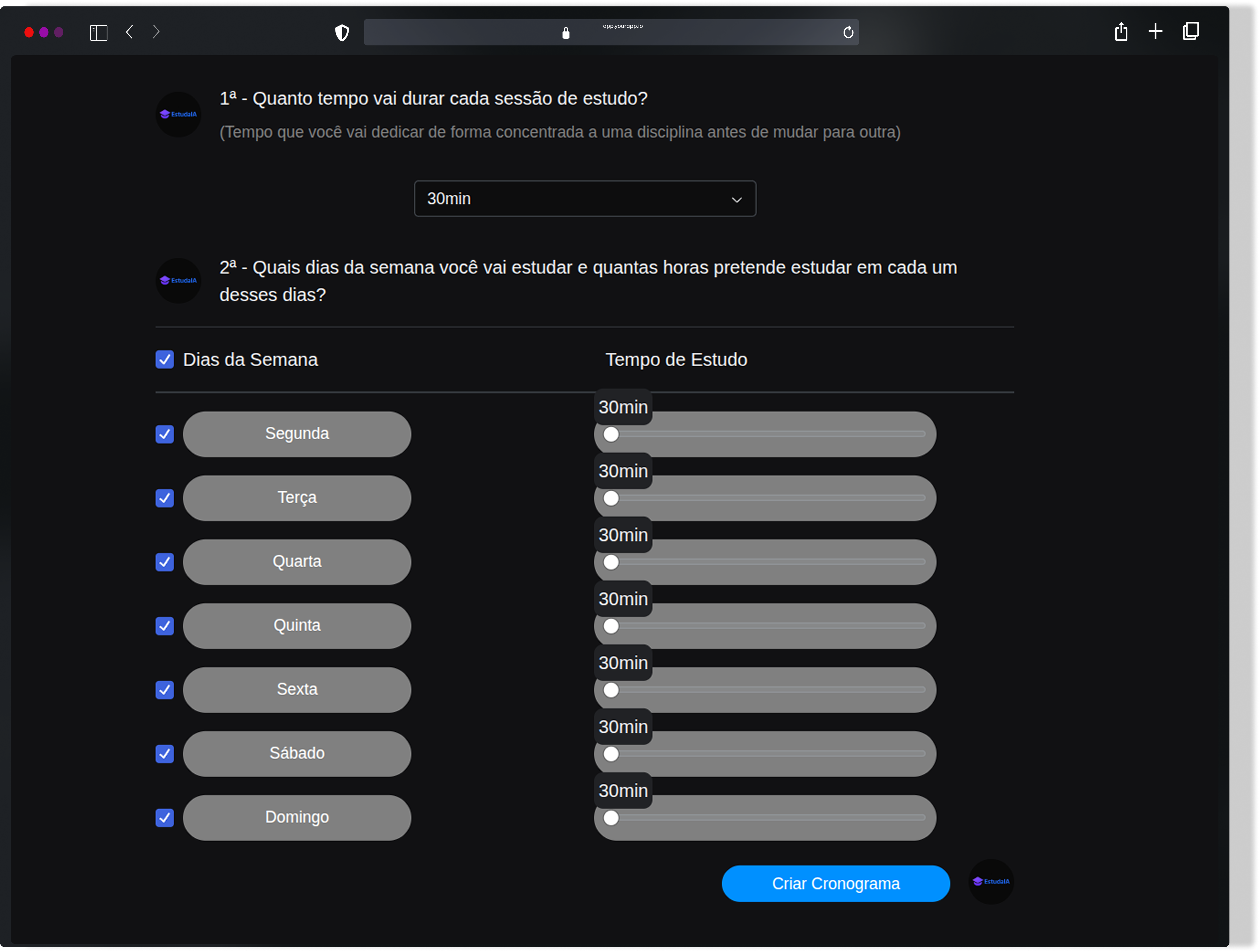 Plano de Estudos Personalizado EstudaIA